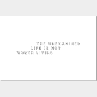 the unexamined life is not worth living Posters and Art